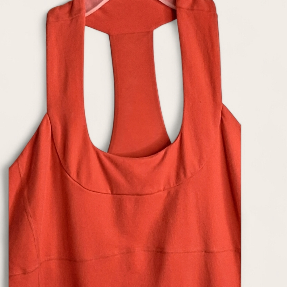 Lululemon Athletica Scoop Neck Tank Love Red Racerback Sz 12 Yoga Running